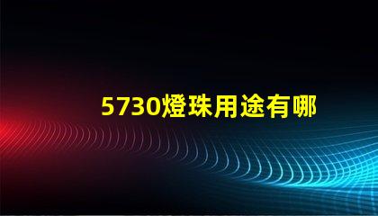 5730燈珠用途有哪些 5730燈珠和2835燈珠哪種好